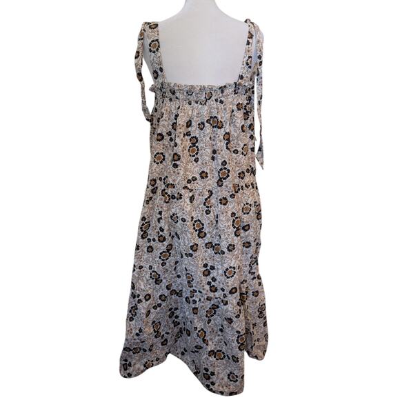 Le Reveur Floral Smocked Cottage Dress Large - Picture 3 of 6